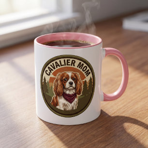 Tasse à café Cavalier Mom   Cadeau de chien King C