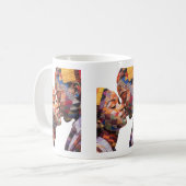 Tasse à café célébrant l'art du quilting (Devant gauche)