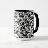 tasse à café cercles abstraits (Devant droit)