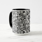tasse à café cercles abstraits (Devant gauche)
