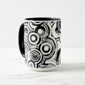 tasse à café cercles abstraits (Devant gauche)