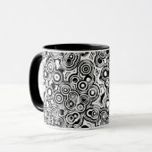 tasse à café cercles abstraits (Devant gauche)