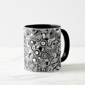 tasse à café cercles abstraits (Devant droit)