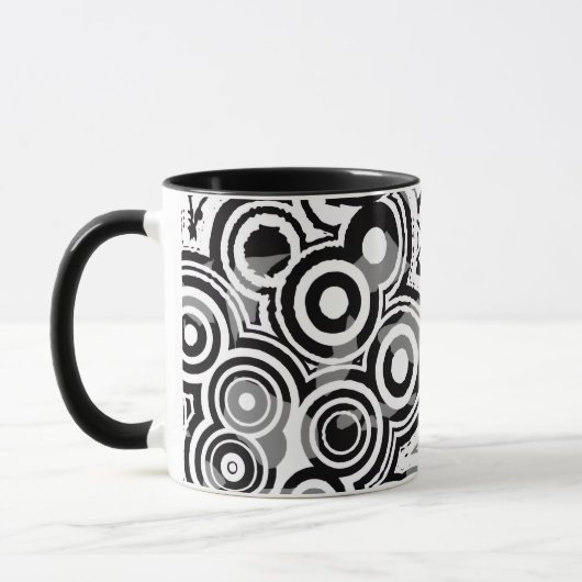 tasse à café cercles abstraits (Gauche)