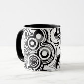 tasse à café cercles abstraits (Devant gauche)