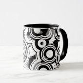 tasse à café cercles abstraits (Devant droit)