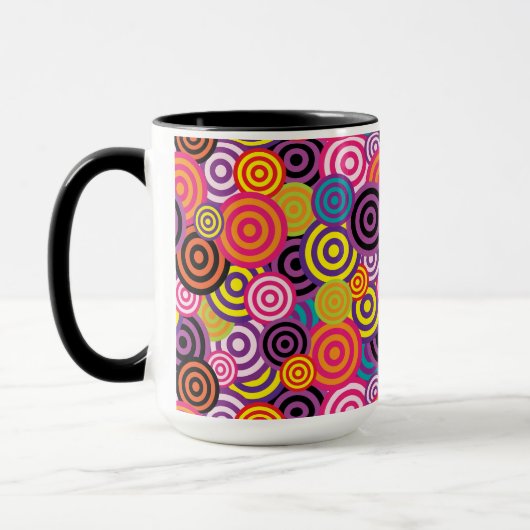 tasse à café cercles psychédéliques (Gauche)