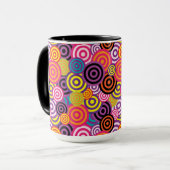 tasse à café cercles psychédéliques (Devant gauche)