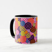tasse à café cercles psychédéliques (Devant gauche)