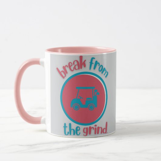 Tasse à café Chariot de Golf Rose (Gauche)
