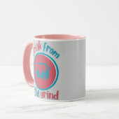 Tasse à café Chariot de Golf Rose (Devant gauche)