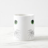 Tasse à café Chat aux Yeux Verts (Centre)