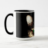 Tasse à café Chat aux Yeux Verts (Gauche)