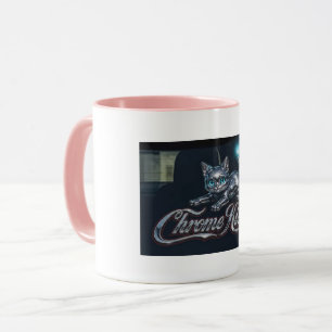 Tasse à café Chat Chrome