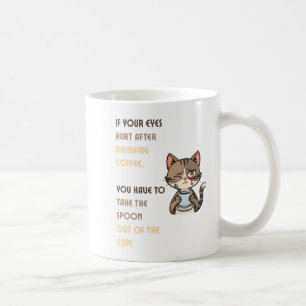 Tasse à café Chat Drôle