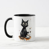 Tasse à café Chat Drôle – Cadeau original pour ama (Gauche)