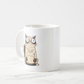 Tasse à café Chat Grumpy Surpris (Devant gauche)