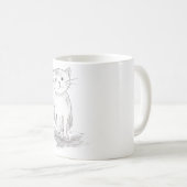 Tasse à café Chat Heureux (Devant droit)