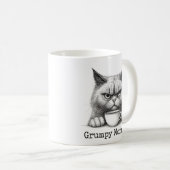 Tasse à café Chat Matinal Grincheux (Devant droit)