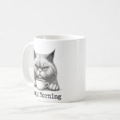 Tasse à café Chat Matinal Grincheux (Devant gauche)
