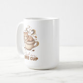 Tasse à café Chat Mignon | Cadeau drôle Juste une (Devant gauche)