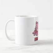 Tasse à café chat rose fonte drôle lundi (Gauche)