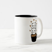 Tasse à café Chats Mignons Kawaii Mug Deux Tons (Devant droit)
