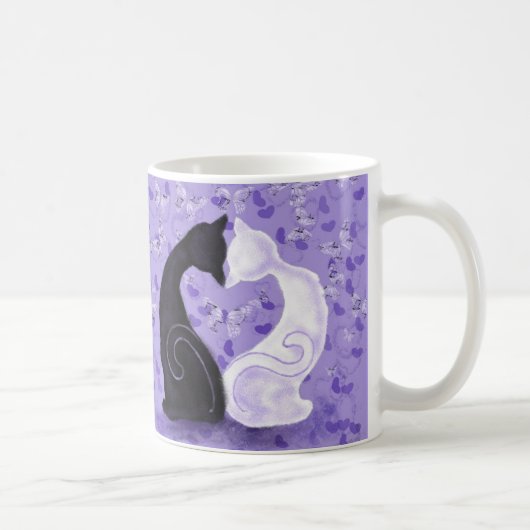 Tasse à café Chats Romantiques (Droite)