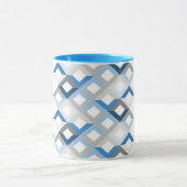 tasse à café chevrons bleus (Centre)