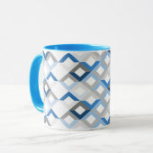 tasse à café chevrons bleus (Devant gauche)