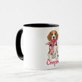 Tasse à café chien Beagle joyeuse Saint-Valentin 2 (Devant gauche)