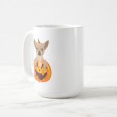 Tasse à café Chihuahua citrouille (Devant gauche)