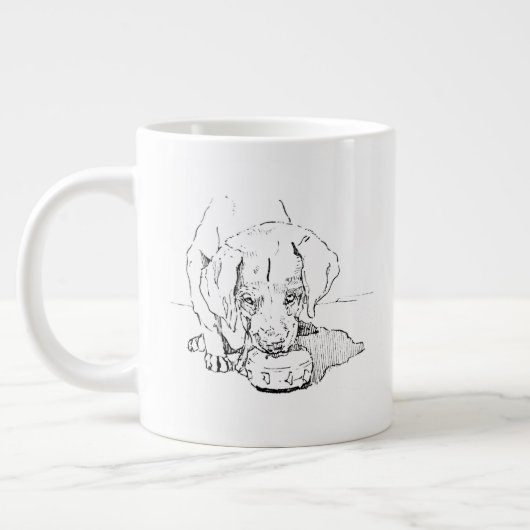 Tasse à café chiot Labrador, Art pour maman de chi (Gauche)
