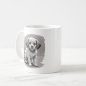 Tasse à café Chiot Mignon (Devant gauche)