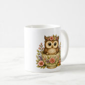 Tasse à café Chouette Adorable (Devant droit)
