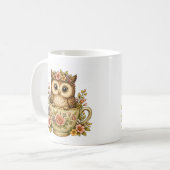 Tasse à café Chouette Adorable (Devant gauche)