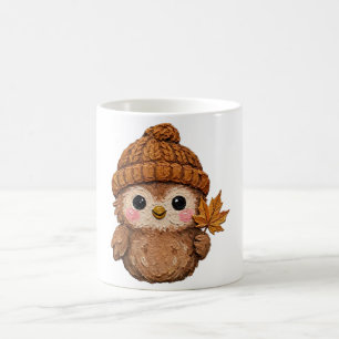 Tasse à café Chouette Automne Cozy