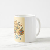 Tasse à café Chouette Chat de Fête (Devant droit)