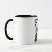 Tasse à café chouette drôle de support informatiqu (Gauche)