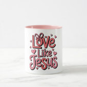 Tasse à café chrétienne 11 oz Amour comme Jésus (Centre)