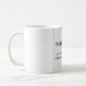 Tasse à café chrétienne Philippiens 4:13 (Gauche)