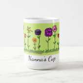 Tasse à café - Cinq fleurs simples (Centre)