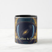 Tasse à café circulaire vectorielle astronaute Gal (Centre)