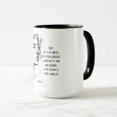 Tasse à café citation espagnole résiliente (Devant droit)
