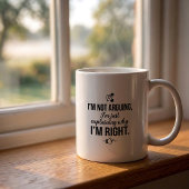 Tasse à café Citations Drôles - Expliquer Discuter