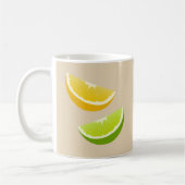 Tasse à café Citron & Lime Citrus Cadeau (Gauche)