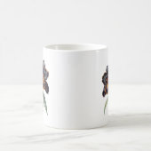 Tasse à café classique à la mode orchidée noire (Centre)