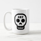 Tasse à café classique Art Skull (Gauche)
