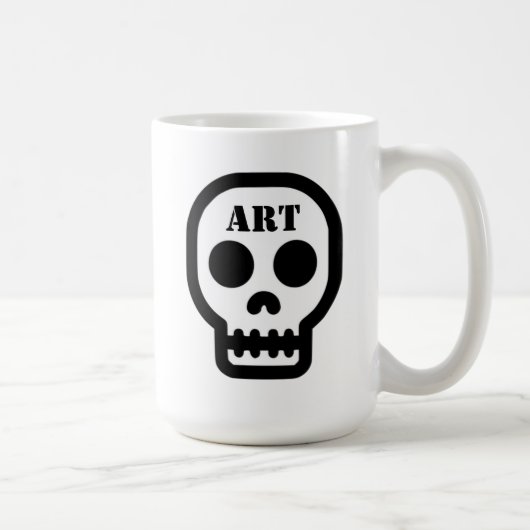 Tasse à café classique Art Skull (Droite)