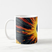 tasse à café classique avec design soleil